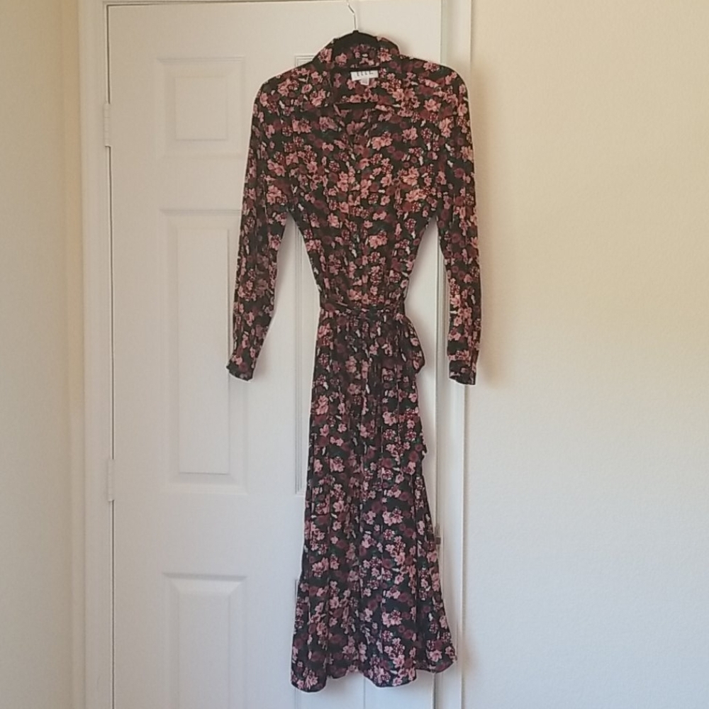 Floral Button Down Maxi Dress